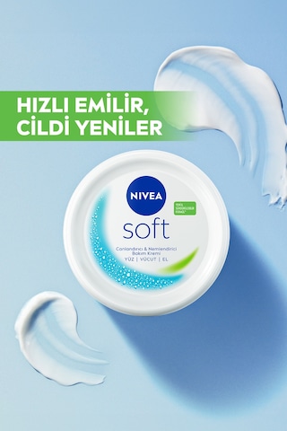 Soft Nemlendirici El Ve Vücut Bakım Kremi 300ml, 48 Saat Nemlendirici, Jojoba Yağı, E Vitamini