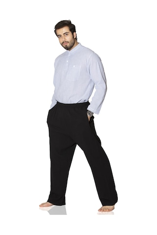 Eliş Şile Bezi Şile Bezi Unisex Şalvar Pantolon Siyah Syh Siyah