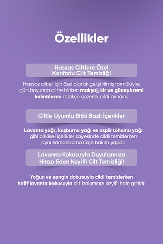 Lavanta İçeren Hassas Ciltlere Uygun Makyaj Temizleme Yağı A'pıeu Lavender Cleansing Oil Sensitive 49143351