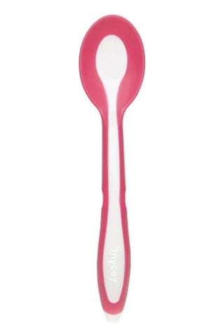 Mycey Taşıma Kutulu Mama Kaşığı - Pembe