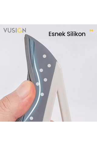 Vusıgn Sihirli Süpürge Silikon Başlıklı Çok Amaçlı Temizlik Çekçeği 34,5x90,5 Cm Ahşap Rengi