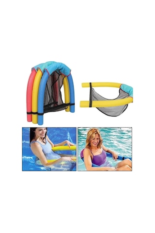 Ygt Ambalaj Swimchair Fileli Deniz Havuz Sandalyesi Koltuğu Mavi