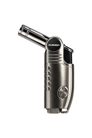 Parmida Tek Torch Pürmüz Gunmetal Metal Puro Çakmağı Tr9655