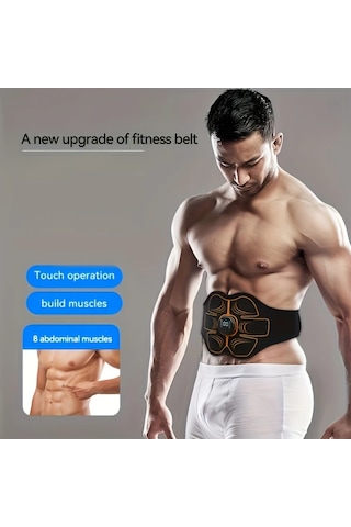 Fochsia 1 Adet Karın Kası Antrenman Kemer Black Usb İle Ayarlanabilir Bel Masajörü Çekirdek Egzersizler İçin Dayanıklı Altın