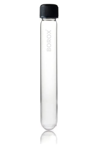 Borox Cam Deney Tüpü Büyük Cam Kapaklı Test Tüpü 25 x 200 MM