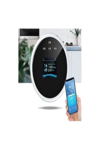 Sunup Sn-38805 Wi-fi Akıllı Doğal Gaz Ve Sıcaklık Ev Tipi Kaçak Dedektörü Tft Ekranlı