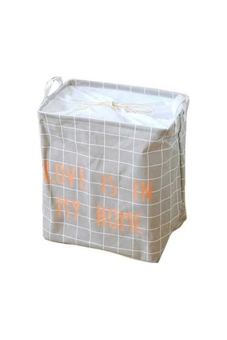 Willowhaven İskandinav Tarzı Katlanabilir Depolama Sepeti, Siyah Gri Giysi Kutusu, 25x25x40cm Dolap Düzenleyici DiğER