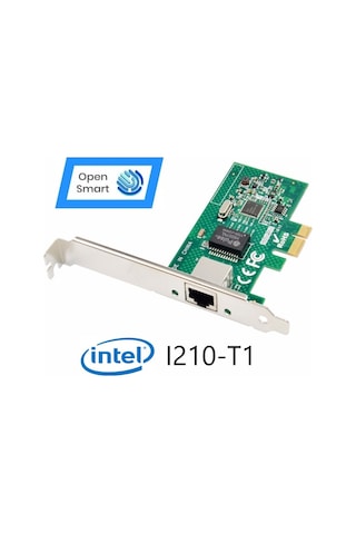 Open Smart 1 Port Intel I210-T1 1Gbe Ethernet Kart - OPS7204NT
