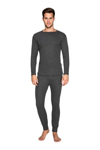 Yetişkin Termal İçlik Set - Thermoform - Soft Unisex - Antrasit Çok Renkli