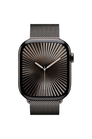 Apple Watch Series 10 GPS + Cellular 46 MM Titanyum Kasa Milano Loop S/M Akıllı Saat (Apple Türkiye Garantili)
