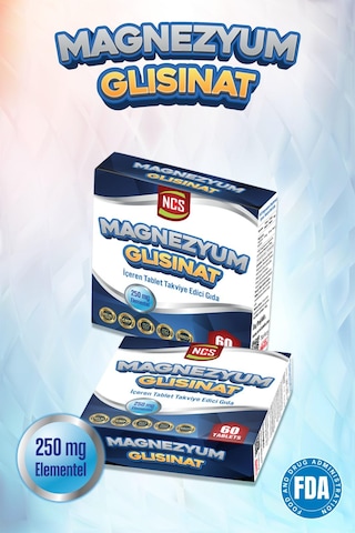 Ncs Magnezyum Glisinat 250 Mg Elementel 60 Tablet Bisgilisinat