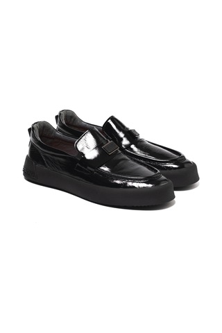 Black Wrinkled Oxford Klasik Erkek Diğer Ka-26y-alfa5405 John May Munıh Shoe Siyah