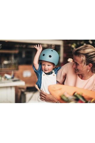 Scoot And Ride Helmet Reflective Bebek Kaskı Xxs-s Petrol Mavisi 181206-96495