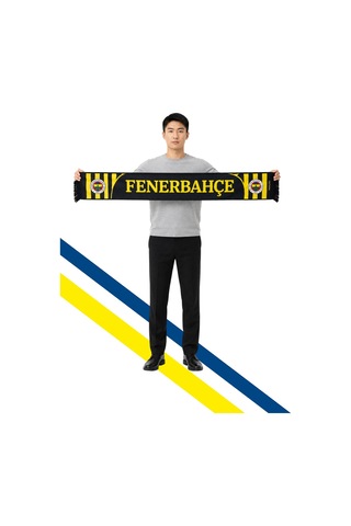 Fenerium Unısex Sarı Lacivert Dokuma Atkı