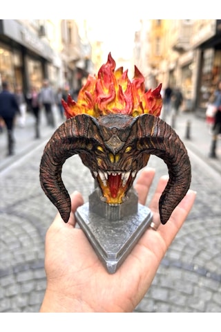 Balrog Büst Figür / Yüzüklerin Efendisi / The Lord Of The Rings - 15 Cm