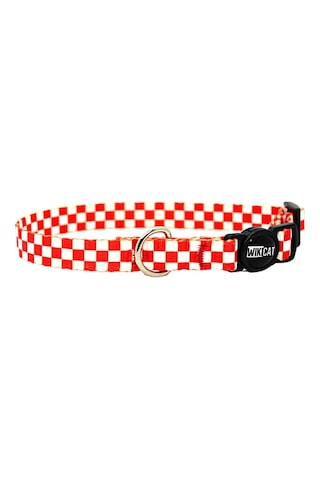Candy Cane Kedi Boyun Tasması, Boğulma Önleyici Kilitli, Zil Hediyeli Kırmızı,beyaz Kareli