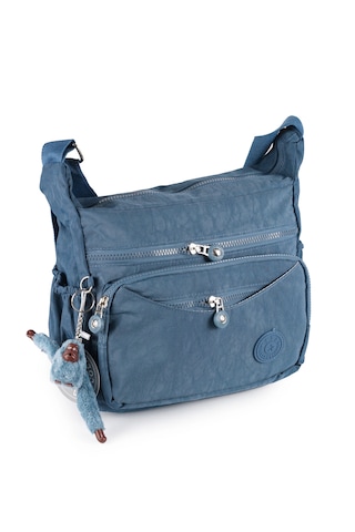 Krinkıl Çok Gözlü Çapraz Kol Omuz Postacı Çantası Mavi 116e Mavi