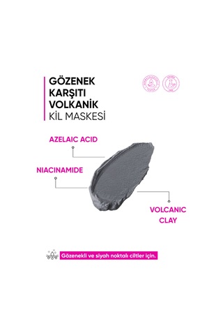 Mia Klinika Gözenek Karşıtı Volkanik Kil Maskesi 25 G