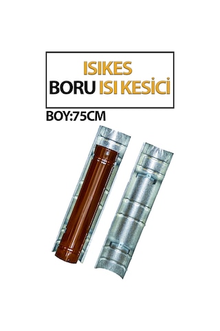 Isı Kesici Levha Soba Borusu Isı Dağılımı İçin 1 Adet Isıkes 75 Cm Uzunluğundadır.