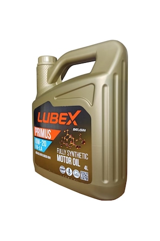 Lubex Primus 0W-20 Fa-La Dpf Partiküllü Tam Sentetik Motor Yağı 4 x 4 L