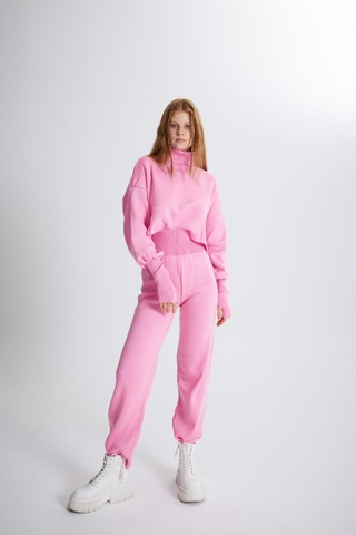 Holly Lolly Alt Üst Triko Thinky Takım Pembe