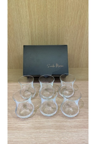 Bohemia Kristal Sandro Moreno Kristal 6 Lı Çay Bardağı Şeffaf