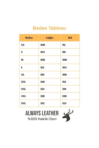 Always Leather Usta İşi Özel Dikim %100 Hakiki Deri 1803340027 Kahverengi