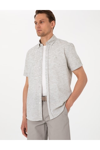 Pierre Cardin Erkek Haki Gömlek Kısa Kollu 50307067-vr027 Haki