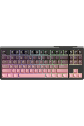 M87 2.4g Bt5.0 Çift Bağlantılı Tft Led Ekranlı Rainbow Gaming Oyuncu Klavye