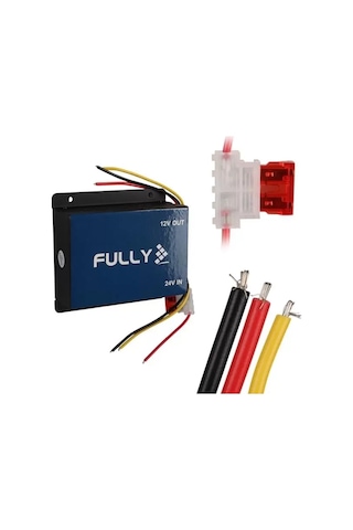 Sh Fully 2412 24v/12v Dc-dc 30 Amper Oto Akü Voltaj Konvertör Oto-kamyon-tır Uyumlu Najmaddin