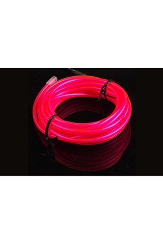 El Wire Neon İp Led - Sıcak Pembe 3m