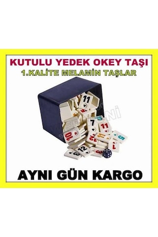 Star Kutulu Okey Taşı Yedek Okey Taşı Taşları Melamin