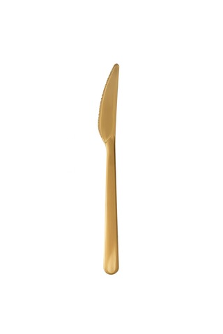 Gold Altın Sert Plastik Bıçak 25'li