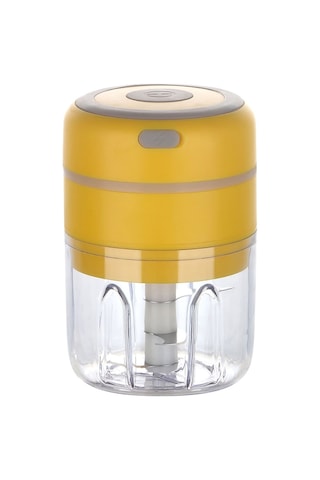 Sones Zm-14 Ev Tipi Mini Kablosuz Elektrikli Sarımsak Ezici, Renk: Sarı Big Power 250ml