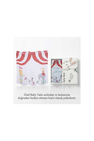 Baby Tales Circus Bambu Müslin Çok Amaçlı Bebek Örtüsü Çok Renkli