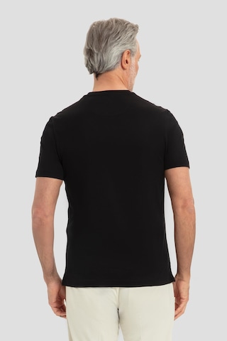 Sabri Özel Erkek Siyah Dar Kesim Slim Fit %100 Pamuk Bisiklet Yaka Tişört
