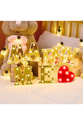 Yunboo Altın Led Harf Işığı Z - Özel Günler, Parti Ve İfade Dekorasyonu, Pil Dışında Gönderim Diğer