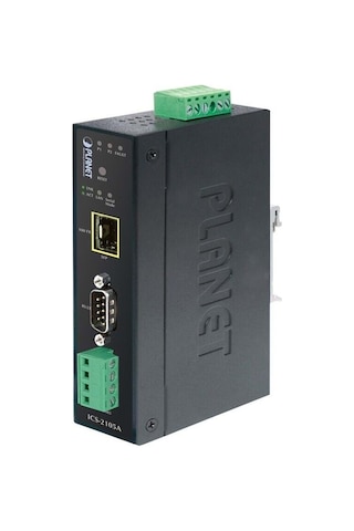 Ip30 Industrial Rs232/rs-422/rs485 To 100base-fx Fiber Optic Sfp Converter