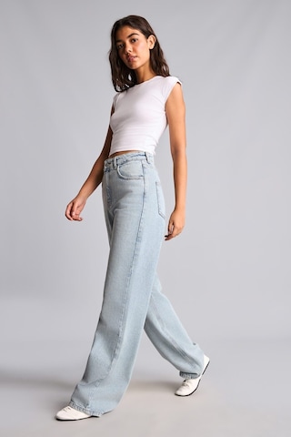 Defacto %100 Pamuk Yüksek Bel 90s Wide Leg Jean Pantolon H6913ax26aunm85 İndigo-nm85