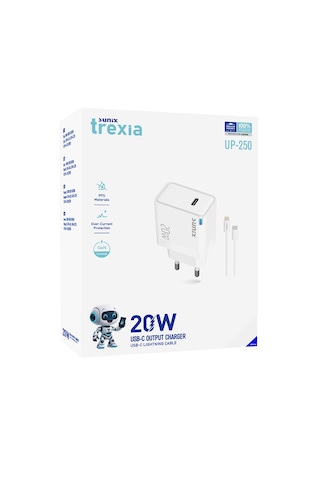 Sunix 20w Akıllı Şarj Ve Gan Teknolojisi İphone Lighting İphone 8/9/10/11/12/13/14 Serisi İçin Özel Ce Lisanslı Şarj Cihazı Yeni Nesil Son Teknoloji Şarj Cihazı Başlı+Kablo Set Halinde