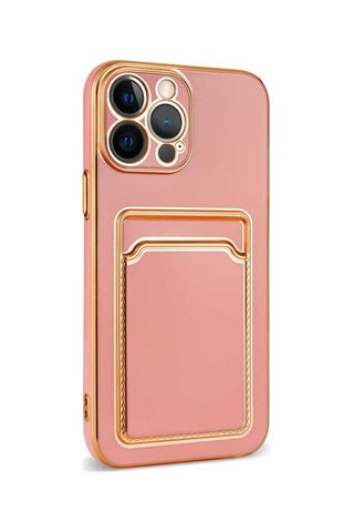 Apple Uyumlu iPhone 12 Pro Max Kılıf Zore Bark Kartlıklı Kapak Beyaz