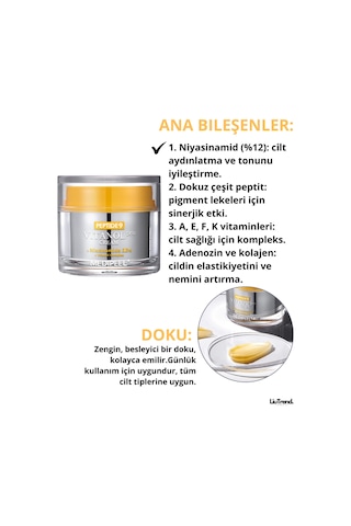 Medipeel Peptide 9 Vitanol Pro Cream 50 Ml Cilt Elastikiyetini Ve Ton Dengesini Peptitli Krem M0409