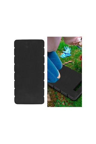 Kosona Eva Materyal Çift Taraflı Knee Pad Bahçe Çalışmaları İçin Su Geçirmez Taşınabilir Diz Koruyucu 45x21x2cm Siyah