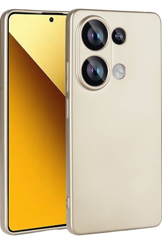 Xiaomi Poco M6 Pro 4g Kılıf Zore Premier Silikon Kapak Gold