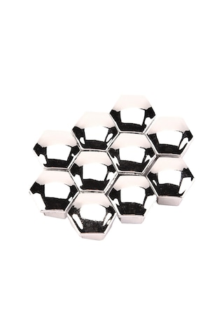 Yaleker Peugeot 206 207 307 308 408 İçin Gümüş Renkli Jant Somun Kapakları, 20 Adet Nilon Plastik, Korozyon Ve Kırılma Koruma, Kolay Kurulum