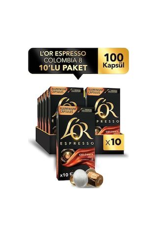 L'or Espresso Origin Colombia Kapsül Kahve 10 x 10'lu