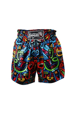 Dragondo Mt3037 Clown Muay Thai Kick Boks Şortu Çok Renkli