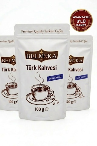 Damla Sakız Türk Kahvesi 3'lü Avantaj Paketi 3 100 Gr Türk Kahvesi