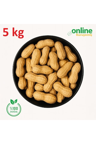 Online Kuruyemiş Sade Kavrulmuş Kabuklu Yer Fıstığı 5 KG