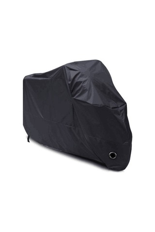 Koruyucu Motosiklet Kılıfı Su Geçirmez, Soğuk Ve Kötü Hava Koşullarına Dayanıklı 190t Siyah Toza Karşı Korur